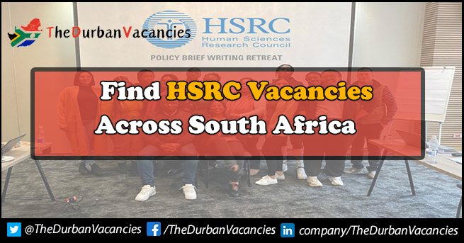 HSRC Vacancies | Positions Available For Fieldworker & Data Collectors HSRC Vacancies