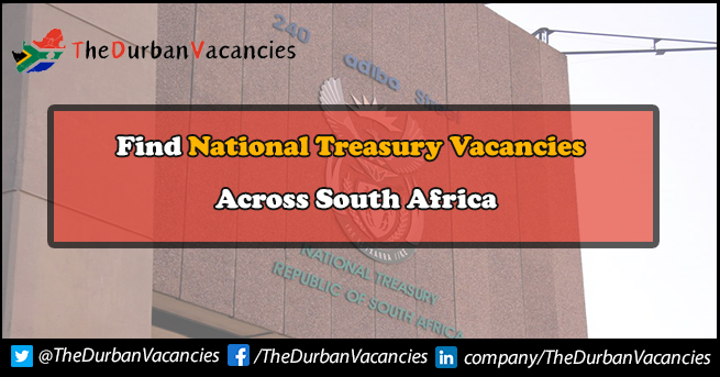 National Treasury Vacancies | Internship Positions Are Available National Treasury Vacancies