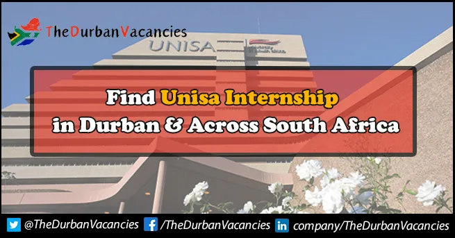 UNISA internships Available For Students & Freshers | Apply Now UNISA internships